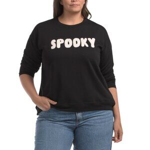 PHILOSOPHY Black/white Plus Spooky Sweatshirt